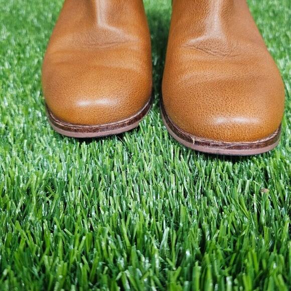 Toms Carpe Diem Tassel Pull Leather Ankle Booties US 7 Boho Prairie Brown - Picture 5 of 7